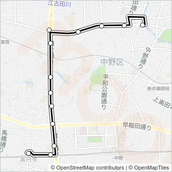 高７０ Bus Line Map