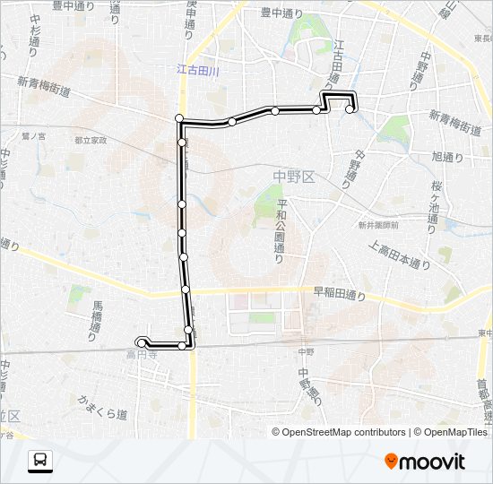 高７０ Bus Line Map