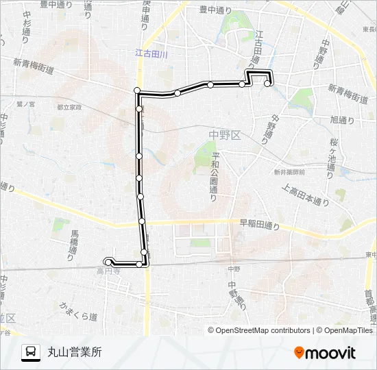 高７０ Bus Line Map