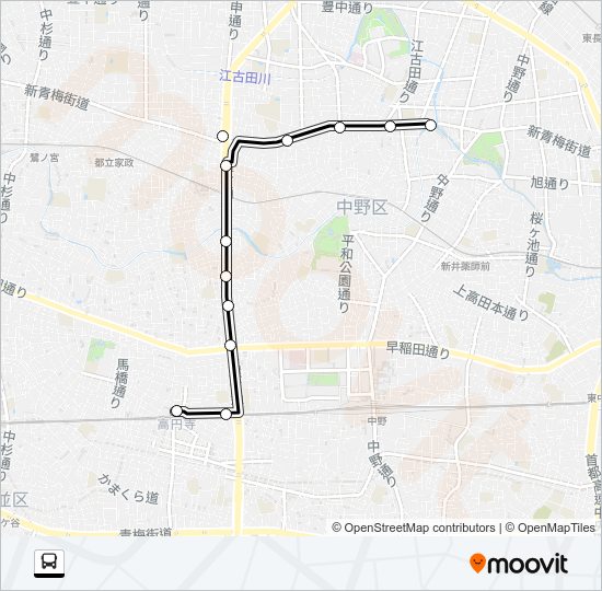 高７０ Bus Line Map