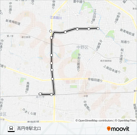 高７０ Bus Line Map