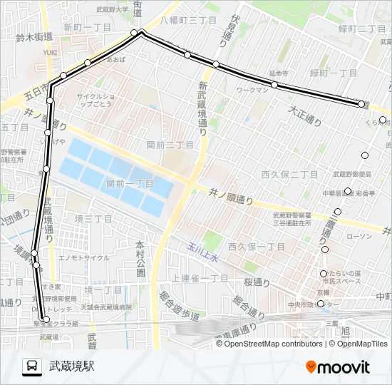 鷹３０ Bus Line Map