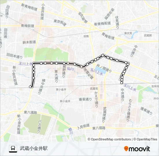 鷹３３ Bus Line Map