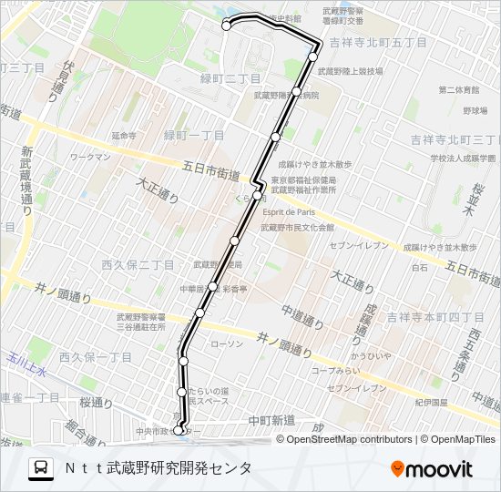鷹４０ Bus Line Map