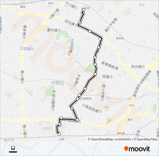 中１２−２ Bus Line Map