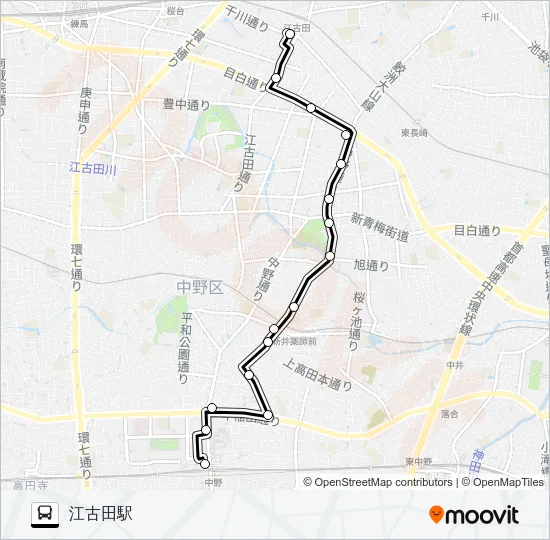 中１２−２ バスの路線図