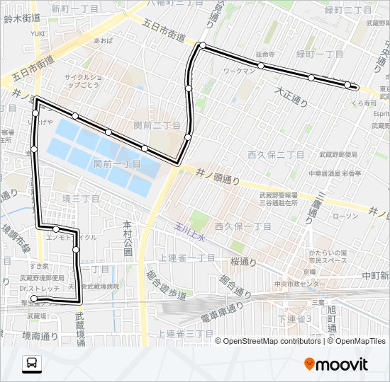 境１７−１ Bus Line Map
