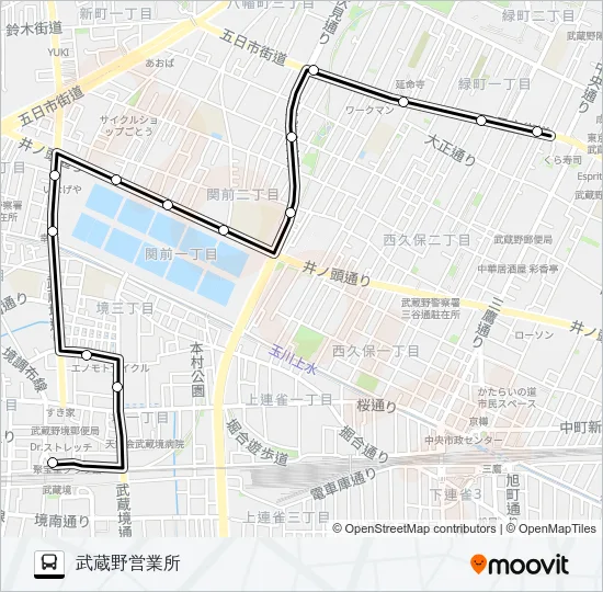 境１７−１ Bus Line Map