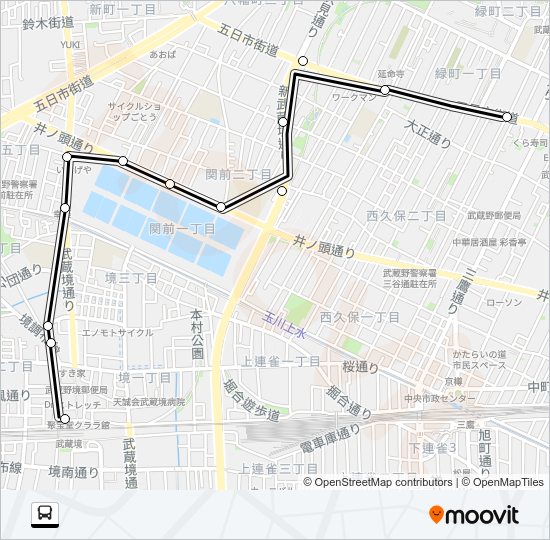 境１７−２ Bus Line Map