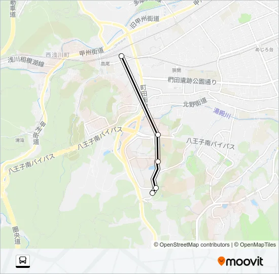 準急 バスの路線図