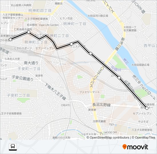 車庫 Bus Line Map
