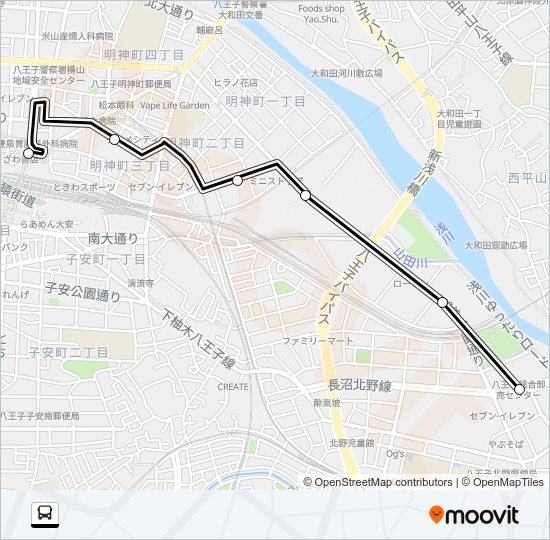 車庫 Bus Line Map
