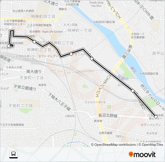 車庫 Bus Line Map