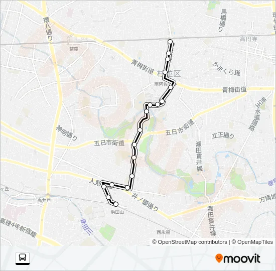 けやき バスの路線図