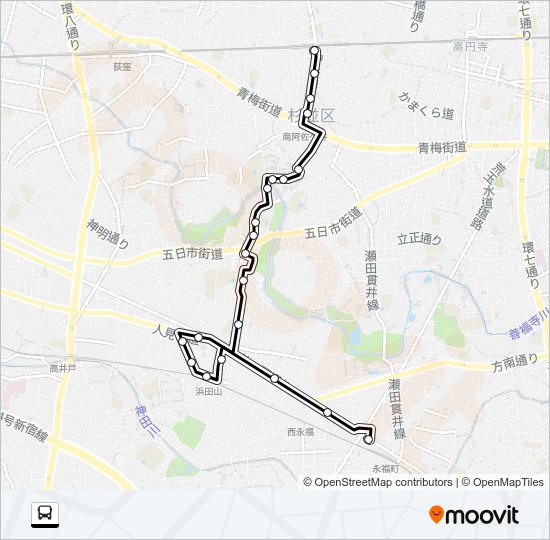けやき Bus Line Map