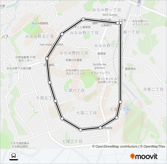 み０４ Bus Line Map