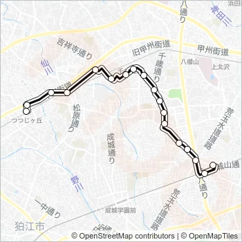 丘２２ Bus Line Map