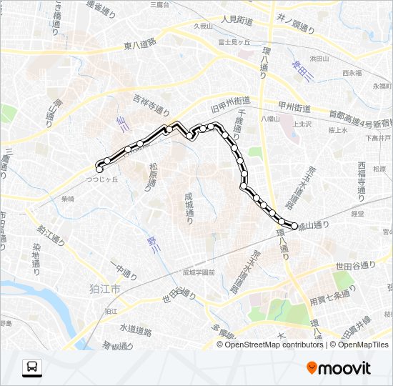 丘２２ Bus Line Map
