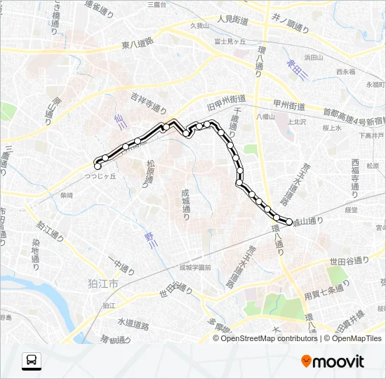 丘２２ Bus Line Map