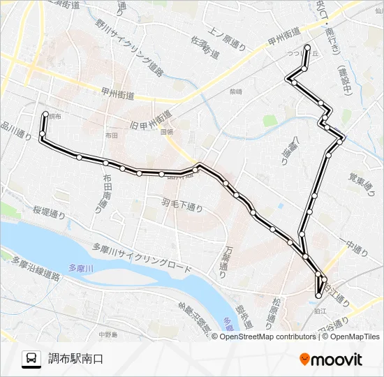 丘３１ バスの路線図