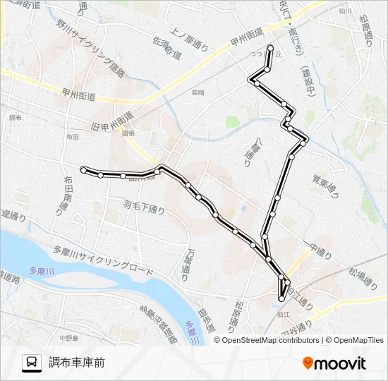 丘３１ バスの路線図