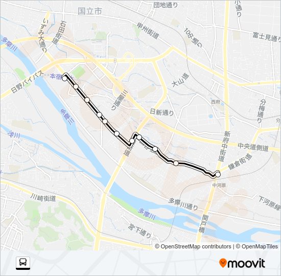 中０２ Bus Line Map
