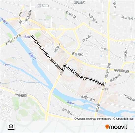 中０２ Bus Line Map