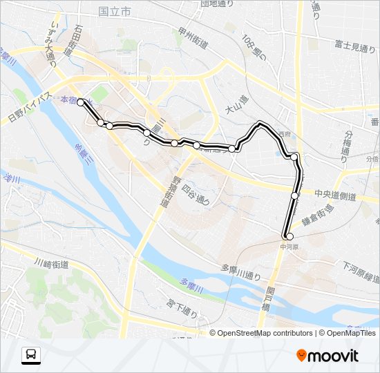 中０３ Bus Line Map