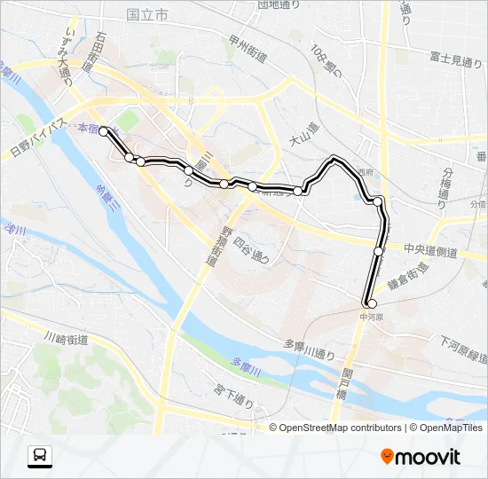 中０３ バスの路線図