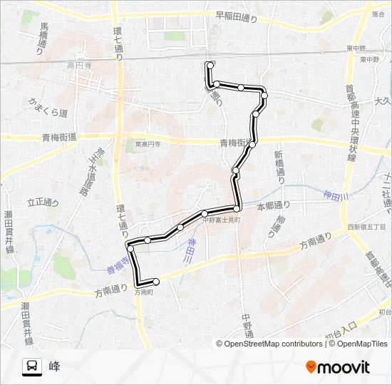 Naka 71 Bus Line Map