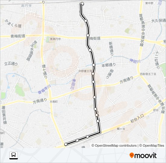 中８１ Bus Line Map