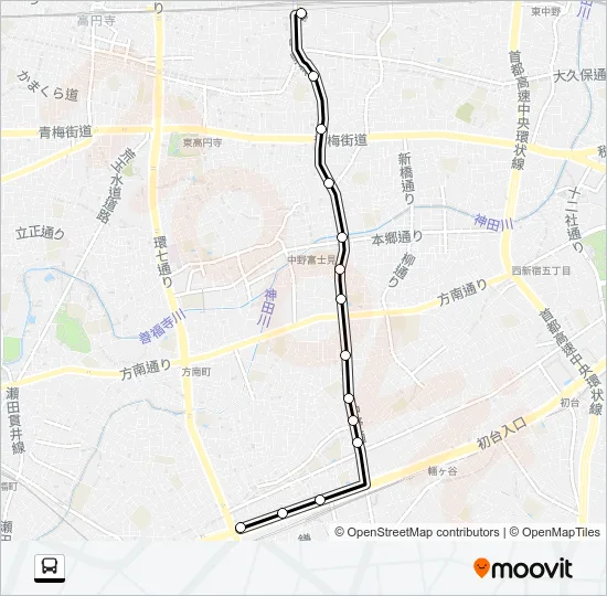中８１ Bus Line Map