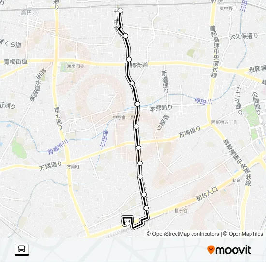 中８２ Bus Line Map