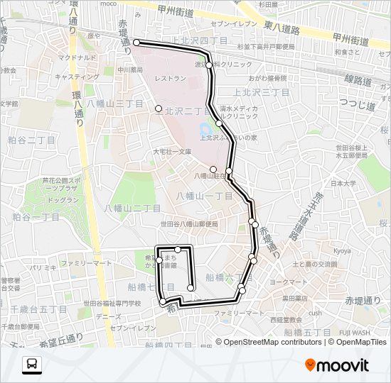八０１ Bus Line Map