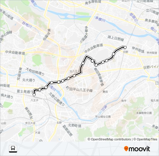 八５８ Bus Line Map