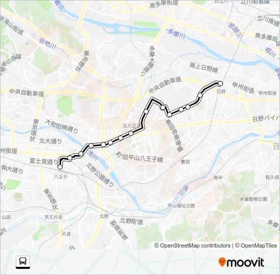 八５８ バスの路線図