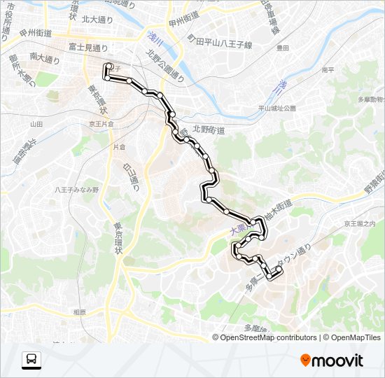 八６１ Bus Line Map