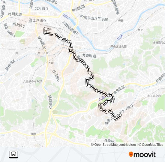 八６１ Bus Line Map