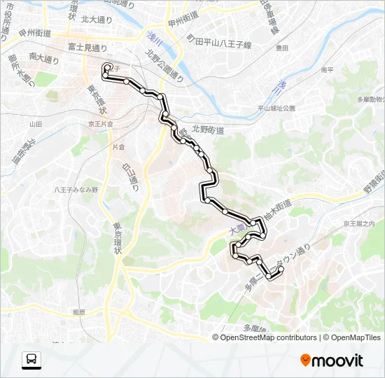 八６１ Bus Line Map