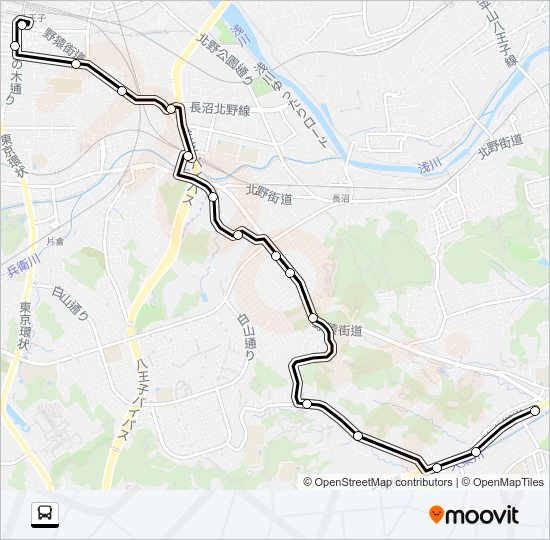 八６３ Bus Line Map