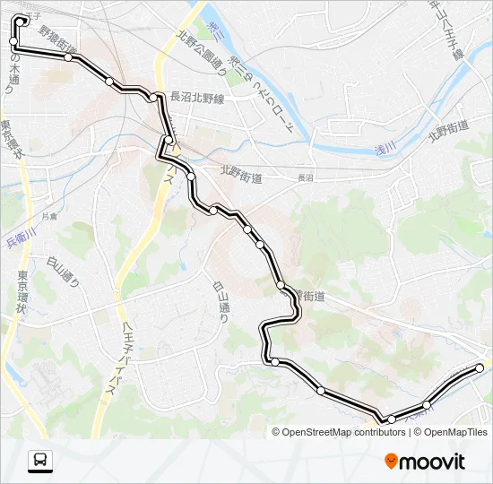 八６３ Bus Line Map
