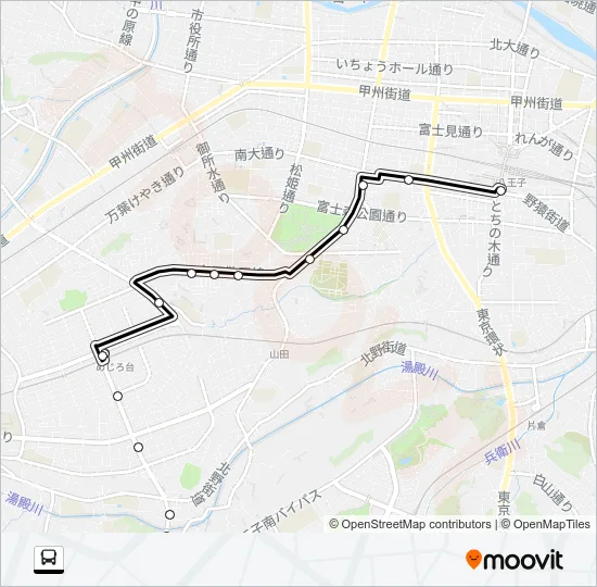 八６７ バスの路線図