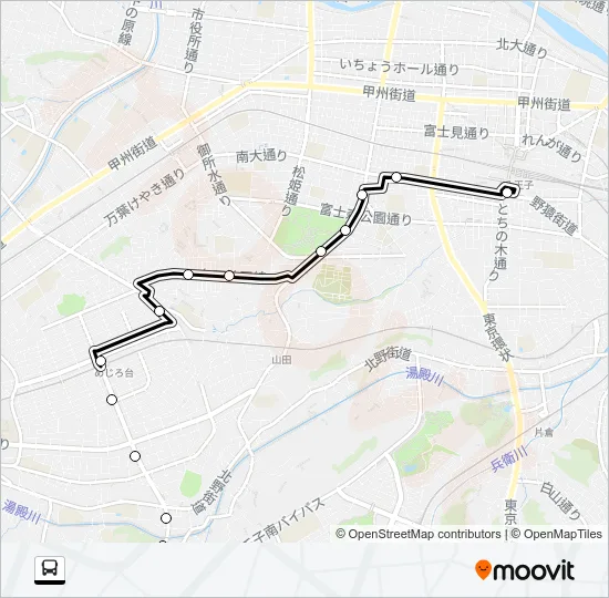 八６７ バスの路線図