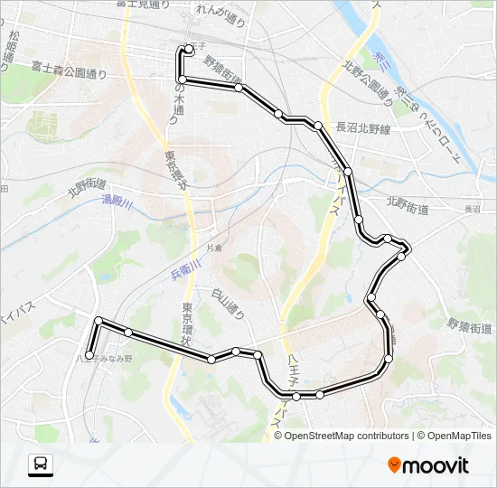 八６９ バスの路線図