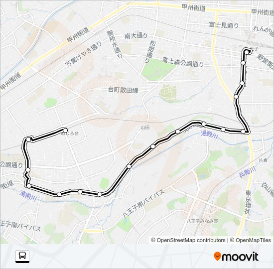 八８１ Bus Line Map