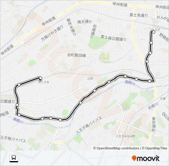 八８１ Bus Line Map