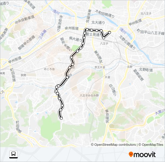 八９１ Bus Line Map