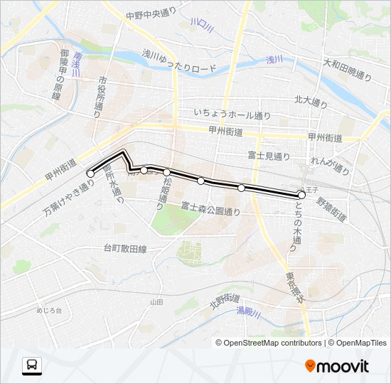 八９９ Bus Line Map