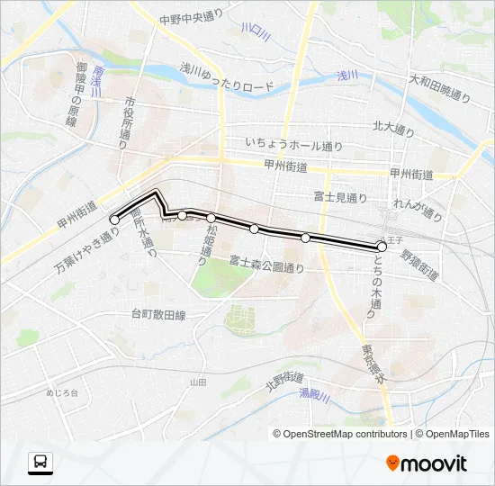 八９９ バスの路線図