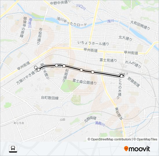 八９９ Bus Line Map